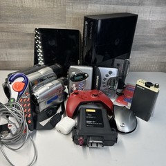 Sony Apple Bundle Lot of Cameras Xbox Walkman iPad Electronics UNTESTED