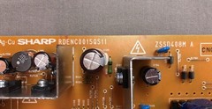 Sharp 408M-A RDENC0015QS11 K-F01-300-A11 ZSSD408M Copier Power Supply Board