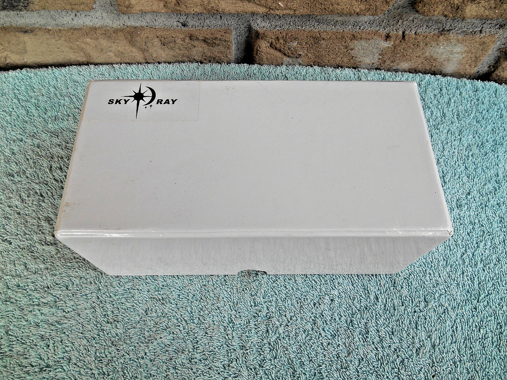 VINTAGE SKY RAY EMPTY BOX ONLY! FOR STORAGE OR SALES! 3-5/8 X 7-1/4 X 3-1/8 TALL