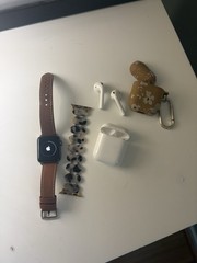 Apple Watch Series 3 Smartwatch w/ Bands & AirPods Gen 1 Lot