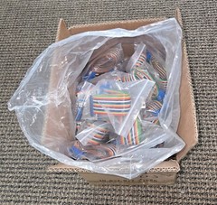 50,Uxcell IDC Rainbow Ribbon Cable DB25 Male to DB25 Male 2.54mm pitch 19.7 inch