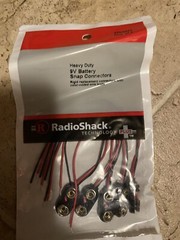 Lot of Radio Shack Parts 9v Battery Snap Connectors +