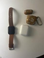 Apple Watch Series 3 Smartwatch w/ Bands & AirPods Gen 1 Lot