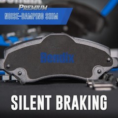 Bendix Premium SBC1161 Ceramic Rear Brake Pads for Ford Fusion 2012-2006, Lincol