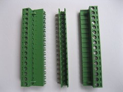 50 pcs Angle 16 pin 5.08mm Screw Terminal Block Connector Green Pluggbale Type