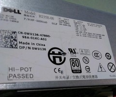 Dell Power Supply H235E-00 D2351A0 0WU136 235W