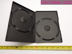 QTY=340; Black DVD Cases, Some Single, Some Double, Mix Lot. Empty.