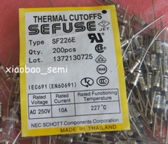 100PCS SF226E SEFUSE Cutoffs NEC Thermal Fuse 227°C 227 Degree 10A 250V