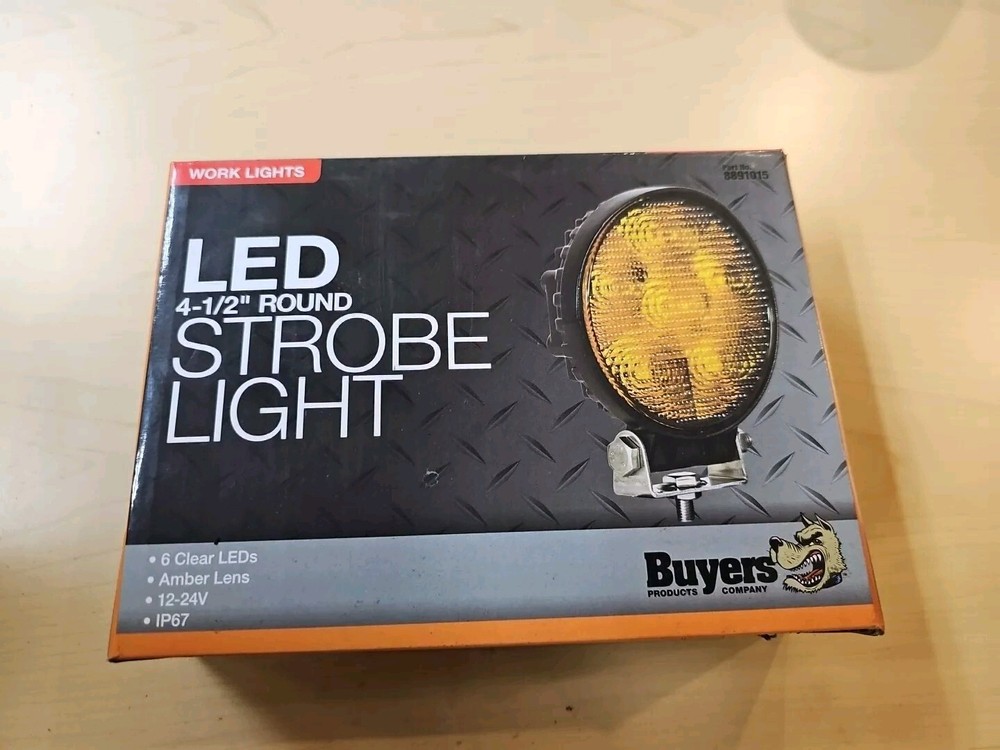 – 8891015 Post-Mounted 4.5 Inch LED Strobe Light, Amber