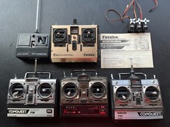 UNTESTED RC Model Airplane Remote Controllers SOLD AS IS FUTABA FOCUS COX/SANWA