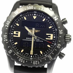 BREITLING aerospace Chronospace Military Quartz 47mm Black w/Box warranty Auth