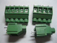 60 pcs Screw Terminal Block Connector 2 pin 6.35mm Green Wire Cage Type DC635