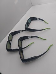 3 nVIDIA 3D Vision 3D Glasses 642-10701-0003-000 Untested As-is