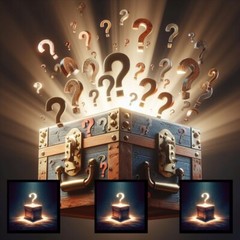 NEW MYSTERY Oil Painting￼ PRODUCT box LUCKEY BOX Signed Artist￼￼ 2024￼ 10 x 10 n