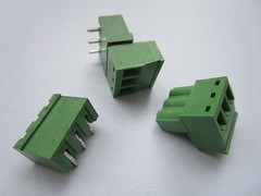 10 pcs Close Angle 3pin 5.08mm Screw Terminal Block Connector Pluggbale Type New