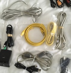 Electronic Cords & Cables Assortment, Plus More