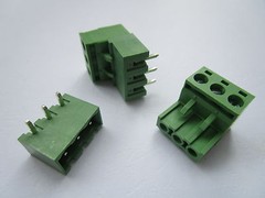 10 pcs Close Angle 3pin 5.08mm Screw Terminal Block Connector Pluggbale Type New
