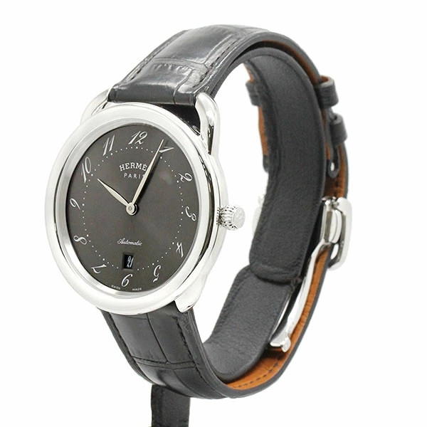 Hermes Arceau AR7.710 Gray Dial Stainless Steel Men’s Automatic Watch 41mm