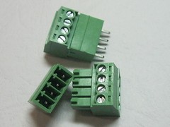20 pcs 4pin 3.81mm Screw Terminal Block Connector Green Pluggable straight-pin