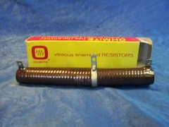OHMITE USA 0956A 0- 1 OHM 100 WATT RESISTOR adjustable vitreous enamal ceramic