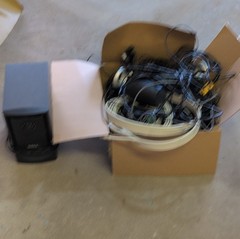 Mixed Electronics Lot – Speakers, Cables, Power Adapters Included