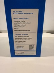 Walgreens Deluxe Arm Blood Pressure Monitor WGNBPA-740 Extra Large Display Cuffs