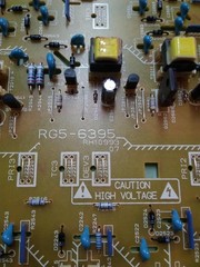 HP RG5-6395 Color LaserJet High Voltage Power Supply Board
