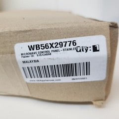 GE WB56X29776 Microwave Control Panel Stainless Steel Factory Issued OEM NEW