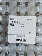 GDC-6.3A Time Delay 6.3A Slow Blow Acting Fuses (box Of 1000 pc) Bussmann