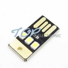 5PCS Card Lamp Bulb Led Keychain Mini LED Night Light Portable USB Power White
