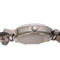 Cartier Watch Pasha C 2002 Christmas Limited Edition SS×Leather AT Silver Men’s