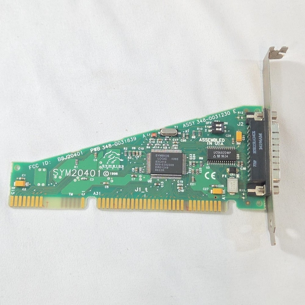 Symbios Logic SYM20401 ISA 16 Bit SCSI Controller 348-0031230 PCI Card 1996