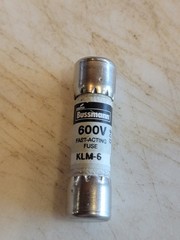Bussmann KLM-6 KLM 6A 600Vac Fast-acting Fuses 10X38mm