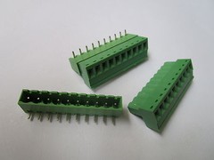 50 pcs Close Angle 10 pin 5.08mm Screw Terminal Block Connector Plugbale Type