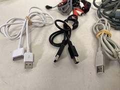 Mix Electronics Lot Microsoft Xbox 360 TV Surround Sound Cables Printer RCA WIRE