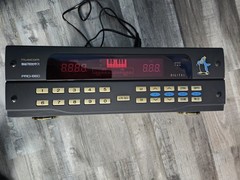 Musicom Pro 660 Karaoke, Pro 565 Microphone, TMX 7. Powers On. Untested.