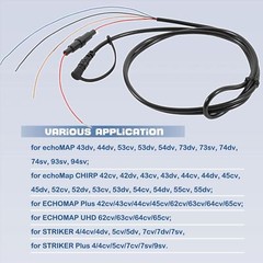 For GARMIN STRIKER 4 4cv 4dv 5cv 5dv 7cv 7dv PowerData Cable 4Pin 010121 G1N