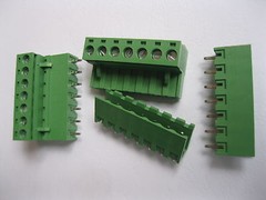 6 pcs 7 pin/way 5.08mm Screw Terminal Block Connector Green Pluggable Type