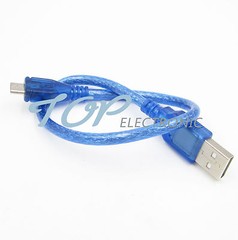2PCS 30CM USB 2.0 A Male to Micro USB 5 pin Male Data Charge Cable Cord
