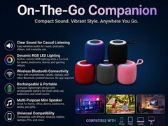 Lot of 10 Bluetooth Speakers New in Box Portable Wireless RGB LED USB-C Resale