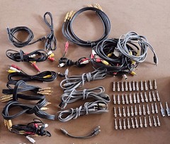 AUDIO CABLES & ADAPTERS GOLD MINE – RCA, TS, TRS, MINI Various Brands, Used