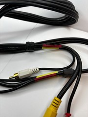 Cable Lot Micro Av USB Connector RCA Audio Video Composite Black Lot Of 4 Mix
