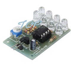 12V Breathe Light LED Flashing Lamp Parts Electronic Module LM358 Chip 8 LED
