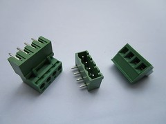 120 pcs 5.08mm Close Angle 4 pin Screw Terminal Block Connector Pluggable Type