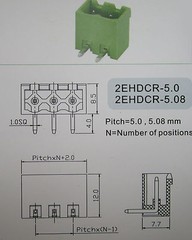 120 pcs 5.08mm Close Angle 4 pin Screw Terminal Block Connector Pluggable Type