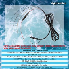 For GARMIN STRIKER 4 4cv 4dv 5cv 5dv 7cv 7dv PowerData Cable 4Pin 010121 G1N