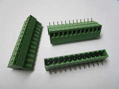 6 pcs Close Angle 12 pin 5.08mm Screw Terminal Block Connector Plugbale Type New