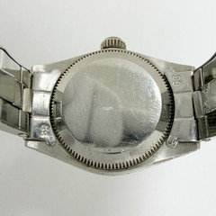ROLEX 6619 Oyster Perpetual 1963 Automatic White Gold SS Silver