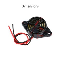 5PCS SFM-27 DC 3-24V Alarm Siren Electronic Piezo Active Buzzer, 95dB High De…