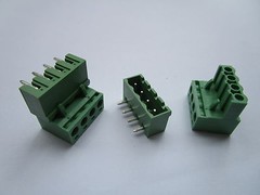 120 pcs 5.08mm Close Angle 4 pin Screw Terminal Block Connector Pluggable Type